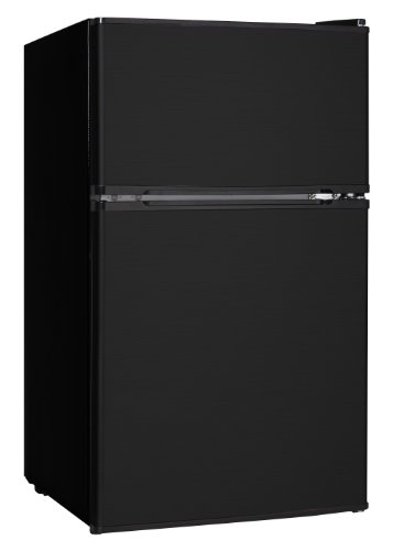 0848837005009 - MIDEA WHD-113FB1 FULL-SIZE DOUBLE REVERSIBLE DOOR REFRIGERATOR AND FREEZER, 3.1 CUBIC FEET, BLACK