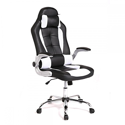 0848837010454 - NEW HIGH BACK RACE CAR STYLE BUCKET SEAT OFFICE DESK CHAIR GAMING CHAIR