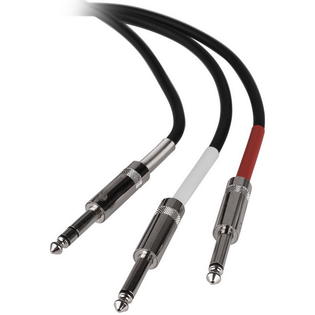 0848864023519 - TALENT YQQ210 1/4 TRS STEREO MALE TO DUAL 1/4 TS MONO MALE INSERT PATCH CABLE 10 FT.
