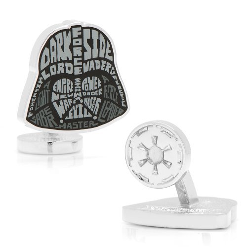 0848873029502 - STAR WARS DARTH VADER TYPOGRAPHY CUFFLINKS WITH NEW COLLECTIBLE GIFT BOX