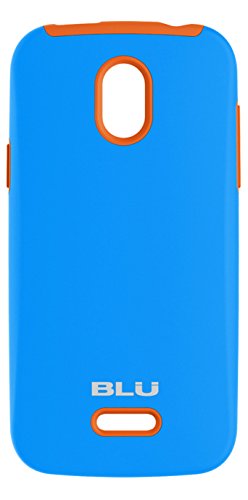 0848958014256 - BLU ARMORFLEX PC+SILICON CASE FOR NEO 4.5 - CARRYING CASE - RETAIL PACKAGING - BLUE+NEON ORANGE