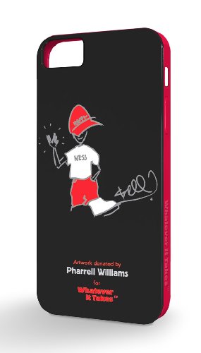 0849124000189 - WHATEVER IT TAKES WUS-IP5-GPW01 PREMIUM GEL SHELL FOR IPHONE 5, PHARRELL WILLIAMS BLACK