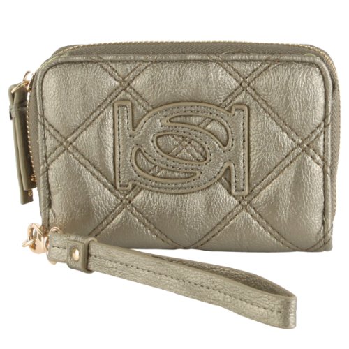 0849153001959 - BEBE QUILTED LILY WRISTLET - PEWTER