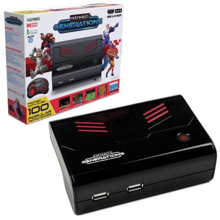 0849172006539 - RETRO-BIT GENERATIONS - PLUG AND PLAY GAME CONSOLE RED/BLACK OVER 90+ RETRO GAMES