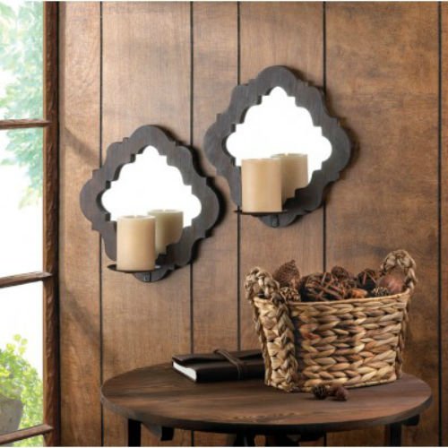0849179025502 - DAMASK MIRRORED WALL SCONCES