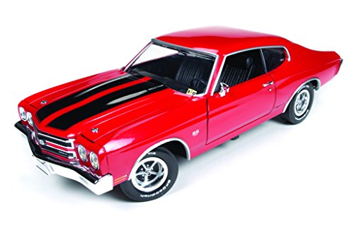 0849398005859 - AUTO WORLD 1970 CHEVY CHEVELLE SS JACK REACHER 1:18 SCALE (RED)