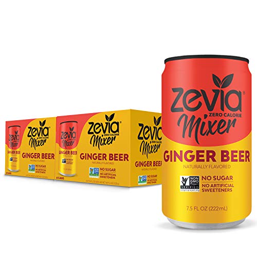 0849429000860 - ZEVIA GINGER BEER, 7.5OZ (PACK OF 12) ZERO CALORIES OR SUGAR, NATURALLY SWEETENED WITH STEVIA LEAF EXTRACT , A PERFECT DRINK MIXER
