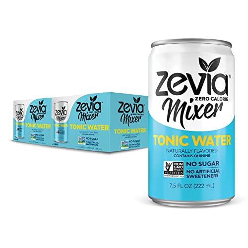 0849429000884 - ZEVIA TONIC WATER, 7.5OZ (PACK OF 12), ZERO CALORIES, ZERO SUGAR TAKE ON THE TRADITIONAL CARBONATED TONIC WATER, A PERFECT DRINK MIXER