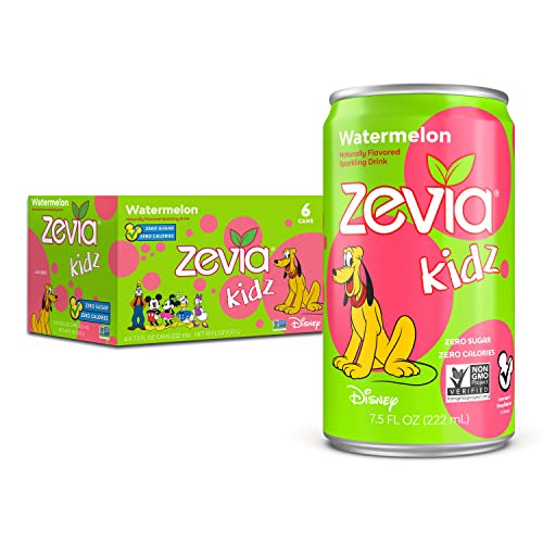 0849429001331 - ZEVIA KIDZ SPARKLING DRINK, WATERMELON, 7.5 OUNCE (PACK OF 6)