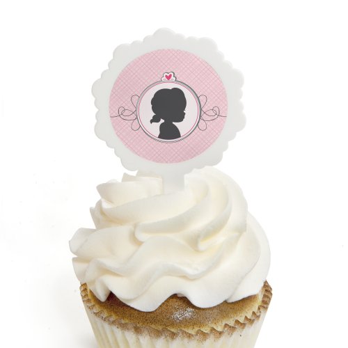 0849563005745 - BABY GENDER REVEAL - GIRL - CUPCAKE PICKS WITH STICKERS - PARTY CUPCAKE TOPPERS - 12 COUNT
