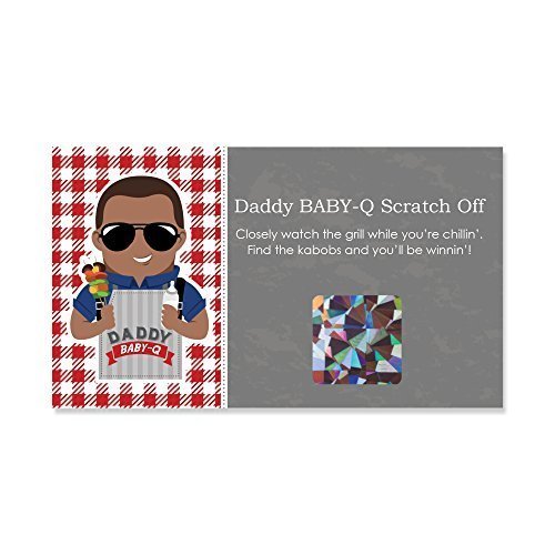 0849563028188 - DADDY BABY-Q - AFRICAN AMERICAN - MAN SHOWER GAME SCRATCH OFF CARDS - 22 COUNT