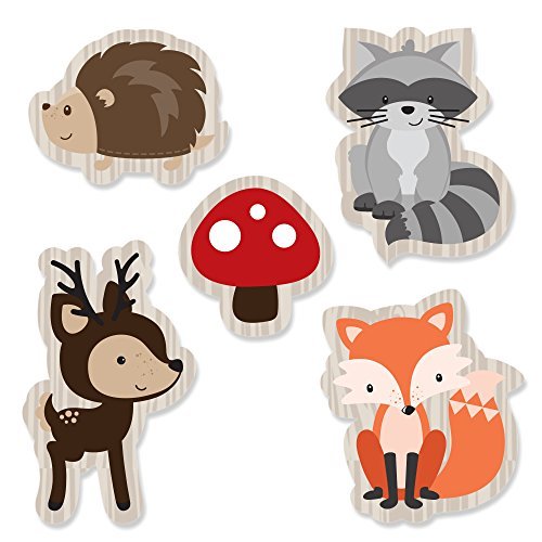0849563031522 - WOODLAND CREATURES - DIY SHAPED PARTY CUT-OUTS - 24 COUNT