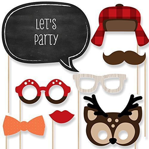 0849563037661 - WOODLAND CREATURES - PIECE PHOTO BOOTH PROPS KIT - 20 COUNT