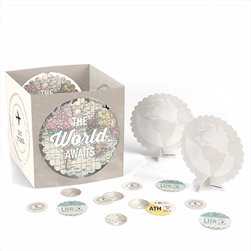 0849563042665 - WORLD AWAITS - TRAVEL THEMED PARTY TABLE DECORATING KIT