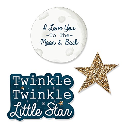 0849563073119 - TWINKLE TWINKLE LITTLE STAR - DIY SHAPED PARTY CUT-OUTS - 24 COUNT