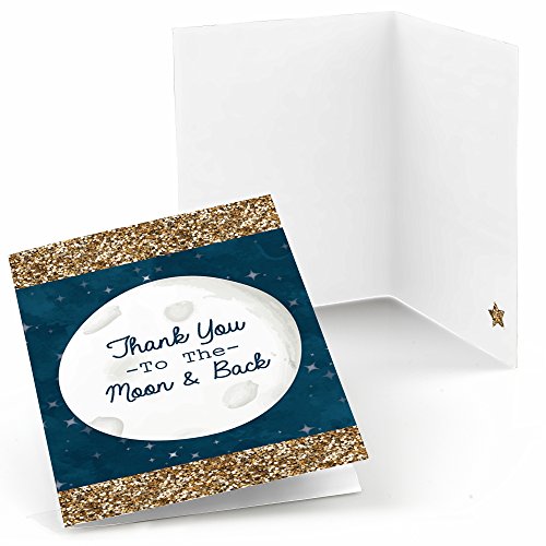 0849563073171 - TWINKLE TWINKLE LITTLE STAR - BABY SHOWER OR BIRTHDAY PARTY THANK YOU CARDS (8 COUNT)