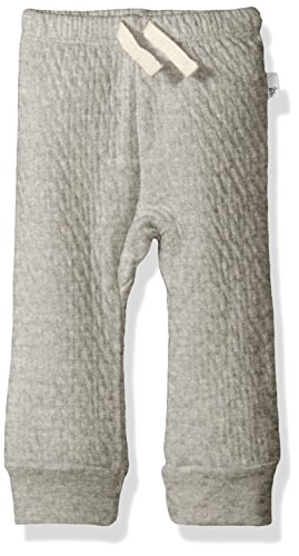 0849681078720 - BURT'S BEES BABY UNISEX ORGANIC QUILTED JOGGER, HEATHER GREY, 0-3 MONTHS