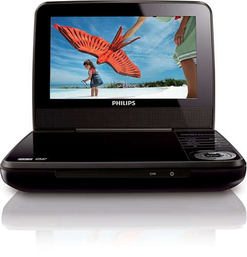 0849750001437 - PHILIPS 7 PORTABLE DVD PLAYER PET741B (CERTIFIED REFURBISHED)