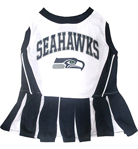 0849790004740 - PETS FIRST NFL SEATTLE SEAHAWKS CHEERLEADER DRESS, X-SMALL