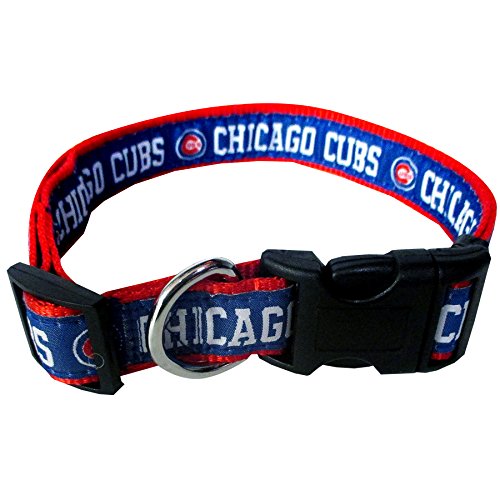 0849790016835 - PETS FIRST MLB CHICAGO CUBS PET COLLAR, LARGE