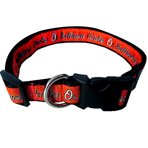 0849790016958 - PETS FIRST MLB BALTIMORE ORIOLES PET COLLAR, LARGE