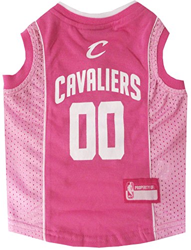 0849790020177 - PETS FIRST CLEVELAND CAVALIERS PINK JERSEY, SMALL