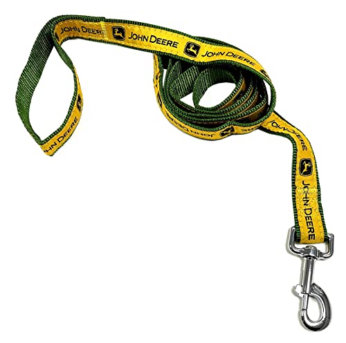 0849790128521 - JOHN DEERE PET LEASH FOR DOGS & CATS, SIZE: SMALL. A LICENSED DOG LEASH FOR THE CONSTRUCTION, TRACTORS, JOHN DEERE SUPER FAN! WALK & RUN WITH YOUR DOG/CAT IN-STYLE WITH THE PETS FIRST JOHN DEERE LEASH