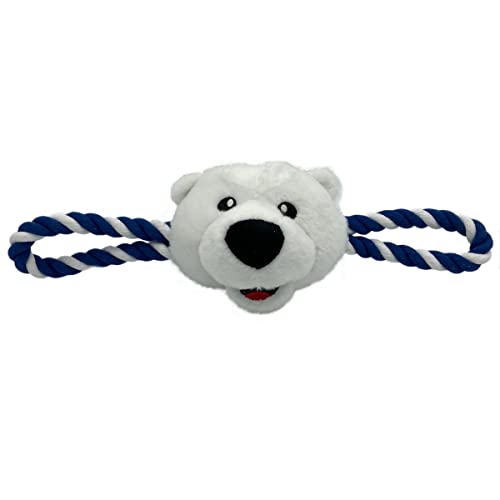 0849790129061 - NHL TORONTO MAPLE LEAFS MASCOT TOY FOR DOGS & CATS. CUTE & ENTERTAINING FACE WITH HEAVY-DUTY ROPES. 7 CHEWY CARTOON TOY WITH INNER SQUEAKER