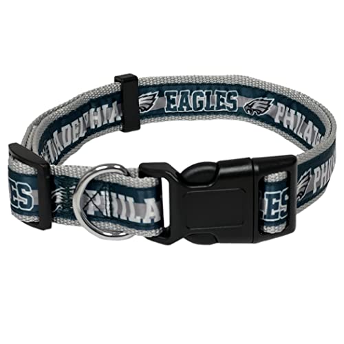 0849790142206 - NFL PET COLLAR PHILADELPHIA EAGLES DOG COLLAR, SMALL FOOTBALL TEAM COLLAR FOR DOGS & CATS. A SHINY & COLORFUL CAT COLLAR & DOG COLLAR LICENSED BY THE NFL
