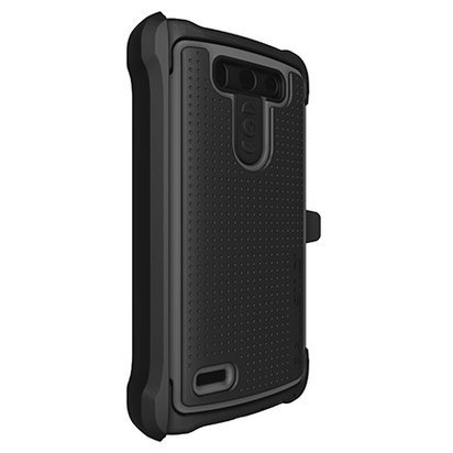 0849944010061 - BALLISTIC TOUGH JACKET MAXX WITH HOLSTER FOR LG G3 VIGOR - RETAIL PACKAGING - BLACK/GRAY