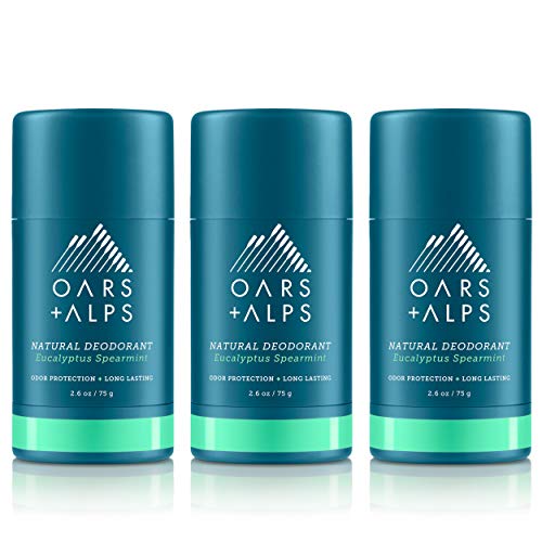 0850000026766 - OARS + ALPS NATURAL DEODORANT FOR MEN AND WOMEN, ALUMINUM FREE AND ALCOHOL FREE, VEGAN AND GLUTEN FREE, EUCALYPTUS SPEARMINT, 3 PACK, 7.8 OZ