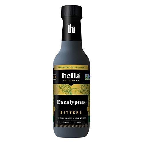 0850001070324 - HELLA COCKTAIL CO. | EUCALYPTUS BITTERS, 5 OZ | CRAFT COCKTAIL BITTERS MADE WITH REAL EUCALYPTUS LEAVES AND WHOLE SPICES - FOUNDERS’ COLLECTION|PERFECT FOR HOLIDAY COCKTAIL RECIPES