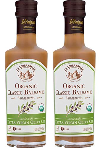 0850003695037 - LA TOURANGELLE ORGANIC CLASSIC BALSAMIC VINAIGRETTE, 8.45 FL. OZ., 2-BOTTLE PACK, SALAD DRESSING AND MARINADE, MADE WITH ORGANIC EXTRA VIRGIN OLIVE OIL, GLUTEN-FREE, LOW SODIUM, 2 COUNT