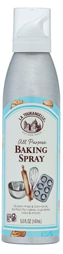 0850003695624 - LA TOURANGELLE, ALL PURPOSE BAKING SPRAY, GLUTEN-FREE, NON-STICK, CHEMICAL FREE AND PROPELLANT FREE, EXPELLER-PRESSED COOKING AND BAKING SPRAY OIL, 5 FL OZ