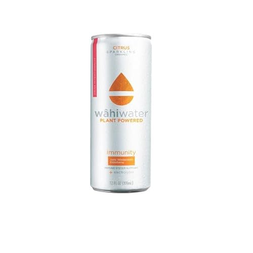 0850007225346 - WAHIWATER SPARKLING IMMUNITY STRENGTHEN IMMUNE SYSTEM 12-PACK (12/12 OZ. CANS) CITRUS