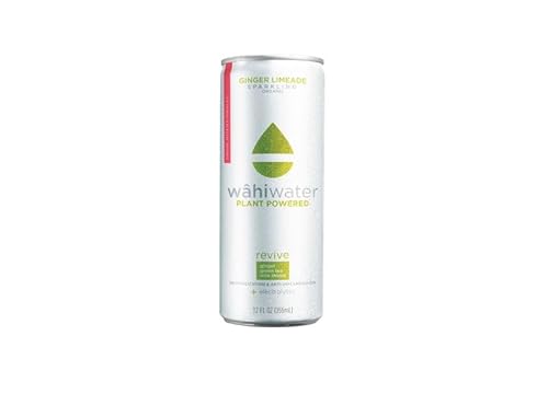 0850007225476 - WAHIWATER REVIVE SPARKLING REVITALIZATION & ANTI-INFLAMMATION 12-PACK (12/12 OZ. CANS) GINGER LIMEADE