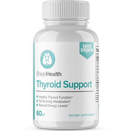 0850009007032 - BEST NATURAL THYROID SUPPORT SUPPLEMENT - BOOST ENERGY AND LOSE WEIGHT WITH VITAMIN B12, ZINC, COPPER, L-TYROSINE, SELENIUM, ASHWAGANDHA, COLEUS FORSKOHLII AND MORE, 30 DAY SUPPLY BY SHEER HEALTH