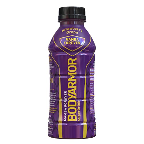 0850009942326 - BODYARMOR SPORTS DRINK SPORTS BEVERAGE, MAMBA FOREVER, NATURAL FLAVORS WITH VITAMINS, POTASSIUM-PACKED ELECTROLYTES, NO PRESERVATIVES, PERFECT FOR ATHLETES, 16 FL OZ (PACK OF 12)