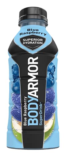 0850009942579 - BODYARMOR SPORTS DRINK SPORTS BEVERAGE, BLUE RASPBERRY, NATURAL FLAVORS WITH VITAMINS, POTASSIUM-PACKED ELECTROLYTES, NO PRESERVATIVES, PERFECT FOR ATHLETES, 16 FL OZ