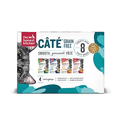 0850012047872 - THE HONEST KITCHEN CÂTÉ GRAIN FREE WET CAT FOOD PÂTÉ VARIETY PACK - 5.5 OZ X8