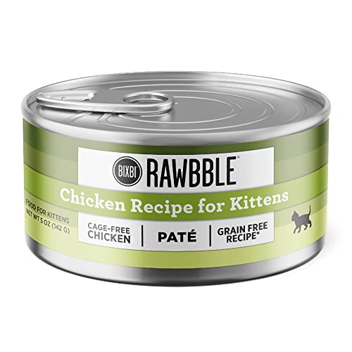 0850012346357 - BIXBI RAWBBE WET FOOD FOR KITTENS CHICKEN PATE 5 OUNCE (CASE OF 24)
