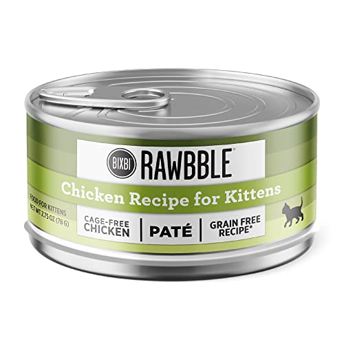 0850012346364 - BIXBI RAWBBE WET FOOD FOR KITTENS CHICKEN PATE 2.75 OUNCE (CASE OF 24)