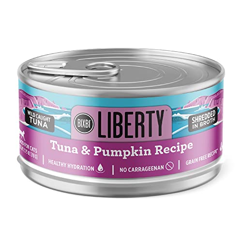 0850012346388 - BIXBI LIBERTY CANNED WET CAT FOOD - GRAIN FREE, CHICKEN AND PUMPKIN RECIPE IN BROTH, 2.75 OUNCE (PACK OF 24)