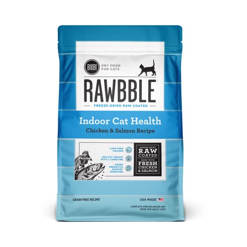 0850012346517 - BIXBI RAWBBLE DRY FOOD CHICKEN SALMON RECIPE FOR INDOOR CATS, 10LB