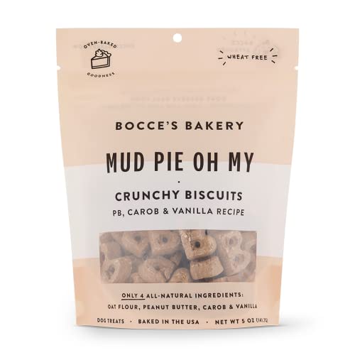 0850012629993 - BOCCES BAKERY TREATS FOR DOGS - EVERYDAY WHEAT-FREE DOG TREATS, MUD PIE OH MY BISCUITS, 5 OZ
