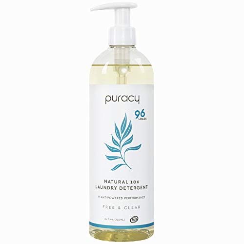 0850012861768 - PURACY LIQUID LAUNDRY DETERGENT, 64 LOADS, HYPOALLERGENIC, NATURAL STAIN ENZYMES, FREE & CLEAR, (1-PACK)