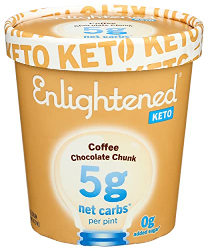0850014516291 - ENLIGHTENED COFFEE & CHOCOLATE CHUNK KETO ICE CREAM, 16 OZ