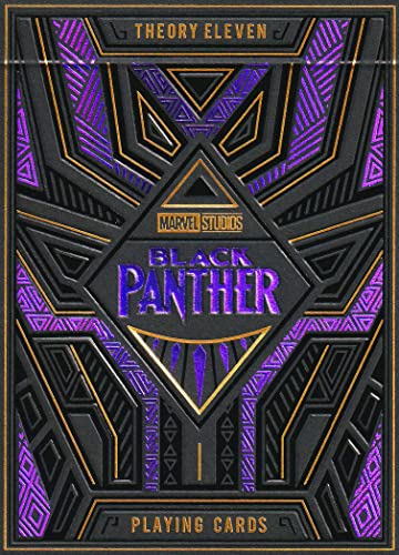 0850016557797 - THEORY11 BLACK PANTHER PREMIUM MARVEL PLAYING CARDS, POKER SIZE STANDARD INDEX, FOIL PLAYING CARDS