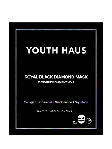 0850020271238 - SKIN GYM YOUTH HAUS ROYAL BLACK DIAMOND FACE MASK (SINGLE), 1 CT.
