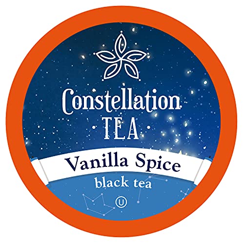 0850027429502 - CONSTELLATION TEA VANILLA SPICE BLACK TEA PODS FOR KEURIG K CUP BREWERS, 40 COUNT